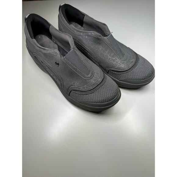 BZEES Derive Wedge Slip On Sneakers Gray Cloud Mesh Top Cloud Technology Sz 7.5 - Picture 3 of 10